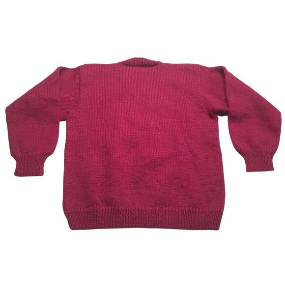 Vintage Hand Knit Quirky Googly-Eyed Panda Sweater - Picture 6 of 11